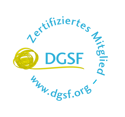 Zertifiziertes Mitglied der DGSF – Deutsche Gesellschaft für Systemische Therapie, Beratung und Familientherapie